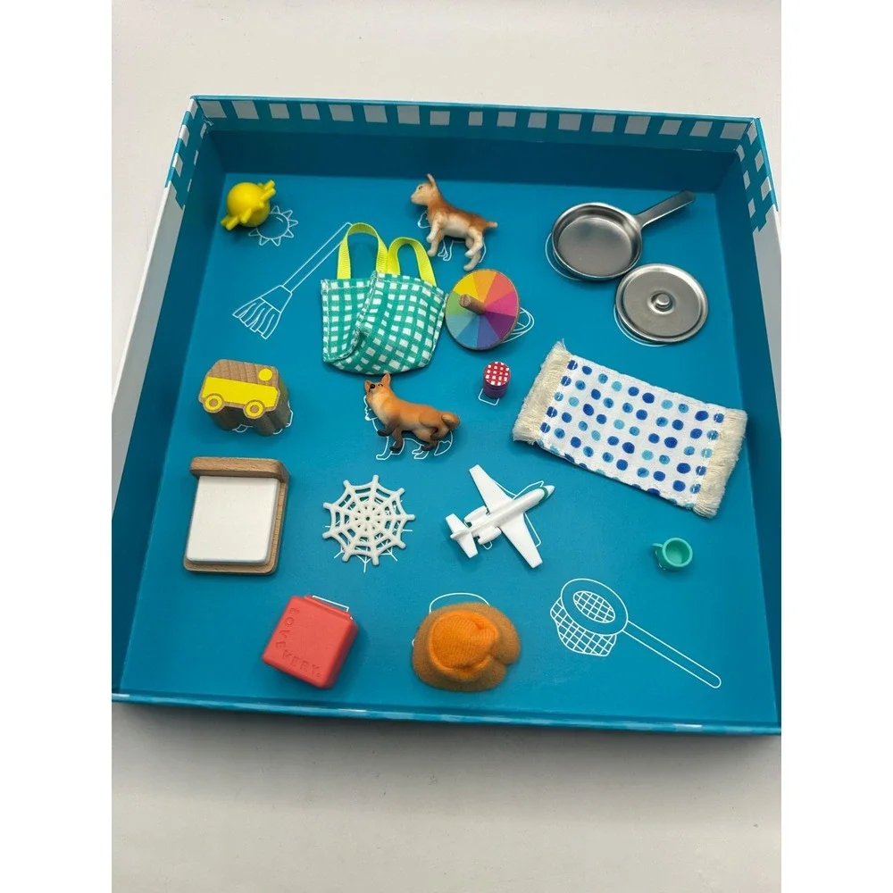 LovEvery Montessori Movable Alphabet Game Letters Objects Cards 2 PCS MISSING